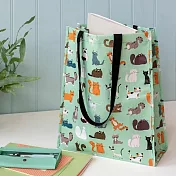 《Rex LONDON》環保購物袋(貓派對) | 購物袋 環保袋 收納袋 手提袋