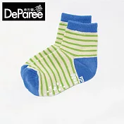 蒂巴蕾 KIDS童襪 直角1/2襪-條紋 寶藍 (S尺寸)