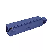 【Rhodia｜Rhodiarama 】菱形拉鍊硬質義大利人造皮鉛筆盒 23x5x5cm 寶藍色