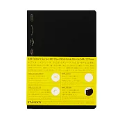 STALOGY 365 days筆記本 A5-方格黑