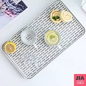 JIAGO 雙層長方形瀝水盤 白色