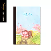 珠友 B6/32K 半年誌/萬用日誌/手札/手帳(自填式方格1日1頁)-櫻