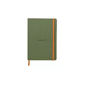 【Rhodia｜Rhodiarama】軟皮筆記本 A5 點格 象牙白 90g 80張 彈性束帶 鼠尾草