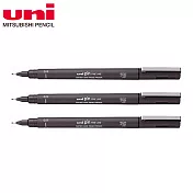 (3支1包)三菱代用針筆 0.5 深灰