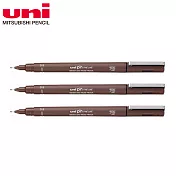 (3支1包)三菱代用針筆 0.5 深褐