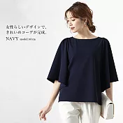 【Lockers 木櫃】日韓圓領褶皺袖寬鬆半袖上衣-5色 L11008114 FREE 黑色