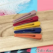 【卡樂熊】基本磨砂5入組鴨嘴夾/造型髮夾(兩色)- 亮色系