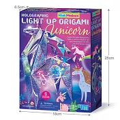 4M工藝創作：亮燈摺紙獨角獸