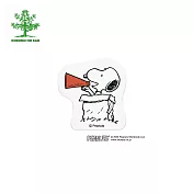 【KODOMO NO KAO】Snoopy木頭造型印章 H  大聲宣布 (2247-020)