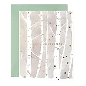 【 E.Frances 】CHRISTMAS BIRCHES 聖誕卡 #HO808