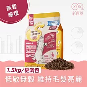 【毛起來】【毛食事計畫】 護膚低敏貓糧-S21田園雞與秋刀魚 1.5kg