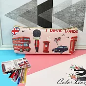 【卡樂熊】英倫風多用途造型收納包/筆帶(六款)- 粉色士兵