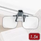《CARSON》Clip夾式鏡架放大鏡(1.5x) | 物品觀察 手工藝 年長長者 輔助視力 老人閱讀