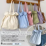 【Sayaka紗彌佳】日系柔軟燈芯絨材質百搭束口手提單肩二用包  -藍色