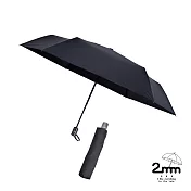 【2mm】絢彩極致輕量220g自動折傘/晴雨兩用抗UV傘_ 神秘黑