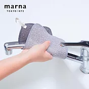 【日本Marna】日本製兩用水垢清潔巾-灰-3入組(原廠總代理)