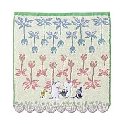 【日本丸真】Moomin花朵叢林無撚刺繡 (洗臉巾)