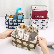 【Ma-Club】方形棉麻收納籃收纳盒 * 三角樹