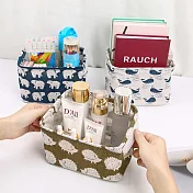 【Ma-Club】方形棉麻收納籃收纳盒 * 刺蝟