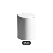 【Cap】無印風按壓式小物收納盒 白色圓形