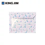 【KING JIM】FLATTY WORKS多用途帆布收納袋 限定款 色塊 A5 5464-L102