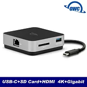 OWC USB-C Travel Dock E(乙太網路/USB-C/USB-A/SD Card/HDMI)