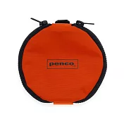 【日本HIGHTIDE】Penco 雙開拉鍊文具小物收納包 ‧ 橘色