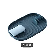 【Cap】可折疊收納鍋蓋鍋鏟收納架 北歐藍
