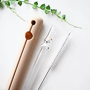 好玻GOODGLAS｜霧林造型玻璃吸管 -山羊