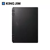 【king jim】tefrenu biz 商務用活頁線圈本筆記本 a5 黑色 9854teb-bk