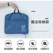魔法收納袋 M|旅行收納袋 衣物收納 壓縮袋 深藍