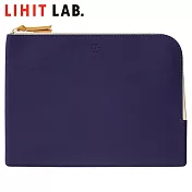 LIHIT LAB F-7739 Bloomin A5筆盒扁平包 深藍