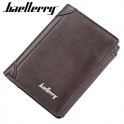 【Baellerry 佰利瑞】9卡創意多收納拉鍊零錢包男用短夾(D1307) _褐色