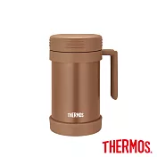 【THERMOS 膳魔師】不銹鋼真空保溫杯490ml (JMF-501-BF) 沉穩棕