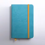 【Rhodia｜Rhodiarama】Hardcover 精裝硬皮束帶筆記本 A6 象牙色 空白 90g 96張 土耳其藍