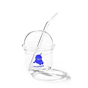 【HOLOHOLO】BOBO MINI 玻璃吸管杯(200ml/3色) 藍色-小啵款