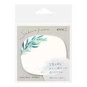 MIDORI 半透明花紋便條貼- 葉片