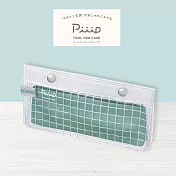 KOKUYO PiiiP小物雜貨透明收納包(扁形)- 草綠