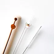 好玻GOODGLAS | 造型玻璃吸管 招財狗