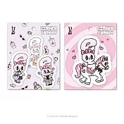 JzFun 艾絲樂小兔/防水萬用貼紙組合 木馬&逛街
