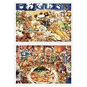 afu貓狗明信片套組-宵夜俱樂部(二入)