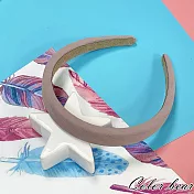 【卡樂熊】馬卡龍壓紋厚海綿造型髮箍(五色)- 香芋紫