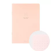 MIDORI 點點彩色筆記本A5- 粉