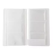 【MUJI 無印良品】聚丙烯票卡夾/側入式收納.3段.180個口袋半透明