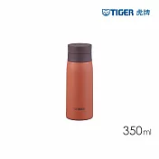 TIGER虎牌 抗菌加工不鏽鋼保溫杯_附隔板_隨行環保杯350ml(MCY-K035) 晚霞澄