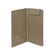 【ABEL】皮質帳單夾-開闔式 -棕色