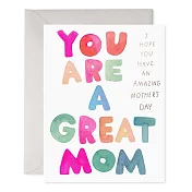 【 E.Frances 】A GREAT MOM 母親卡 #重磅紙卡 #SP526