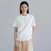 旅途原品 高品質匹馬棉圓領T恤 M/L/XL  XL 米白色