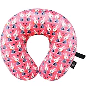 《DQ&CO》U型護頸記憶枕(粉紅兔) | 午睡枕 飛機枕 旅行枕 護頸枕 U型枕