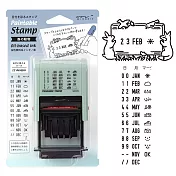 MIDORI 迴轉日期印章- 森林動物